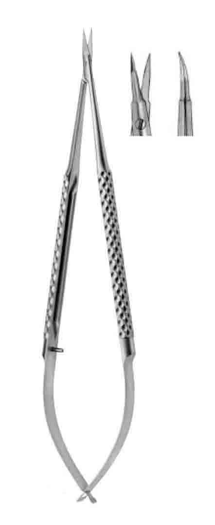 VANNAS MİKRO MAKAS EĞRİ 14,5CM